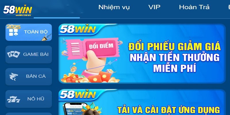 Giới Thiệu 58WIN 3 Ưu đãi đặc biệt dành cho hội viên tại sân chơi 58WIN uy tín